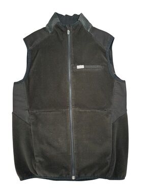 FIGS Black On Shift Primaloft Fleece Zip Up Vest
